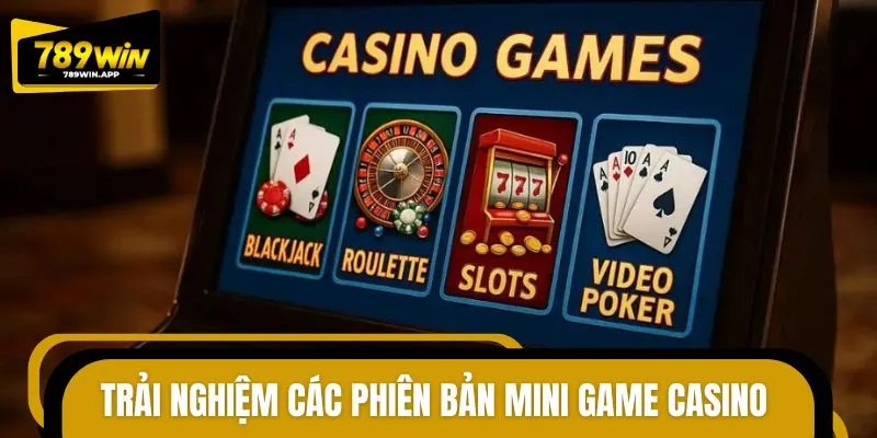 Người chơi có đa dạng lựa chọn giải trí khi click vào mini game casino