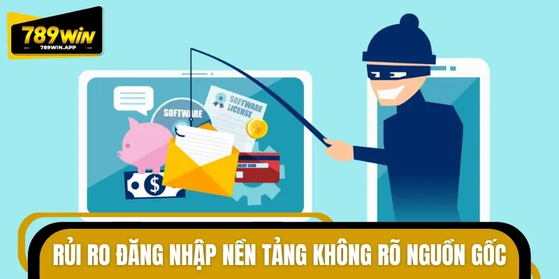 Một vài rủi ro gặp phải khi đăng nhập vào website kém uy tín
